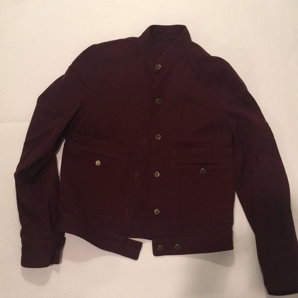 (SOLD) Unique maroon wool jacket